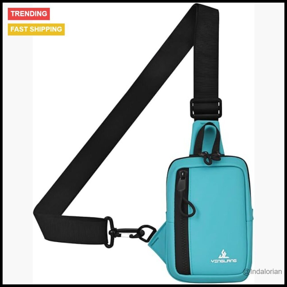 Mini Sling Bag Waterproof Lightweight Crossbody Backpack Travel Hiking Utility